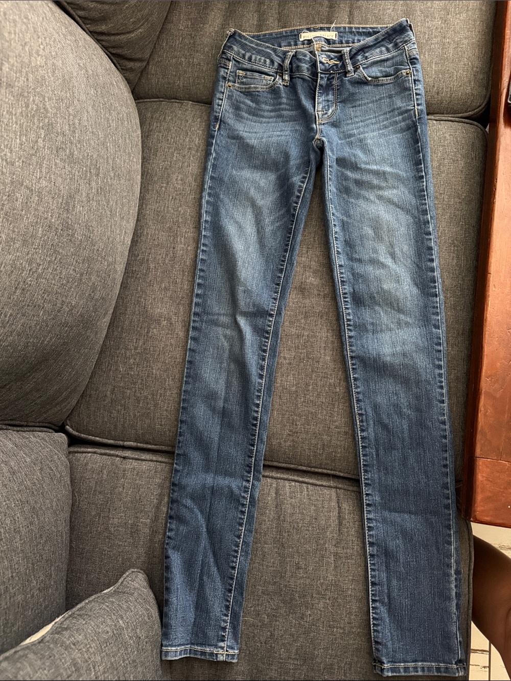 Women’s Skinny Stretch Jeans in Medium Blue Wash